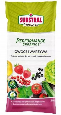 Gotowe Podłoże do Owoców i Warzyw 20l Performance Organics